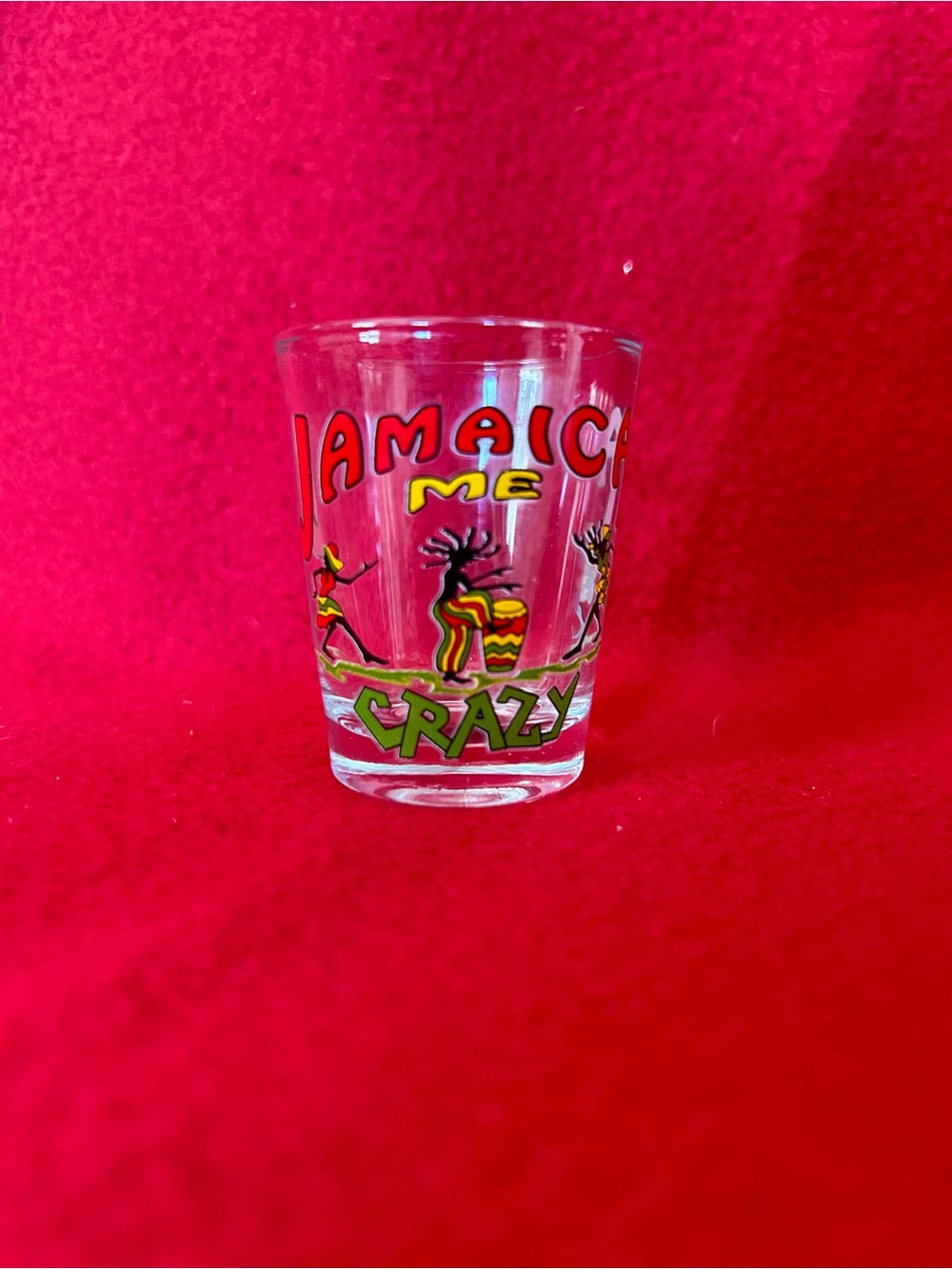 Jamaica Me Crazy Colorful Souvenir Shot Glass